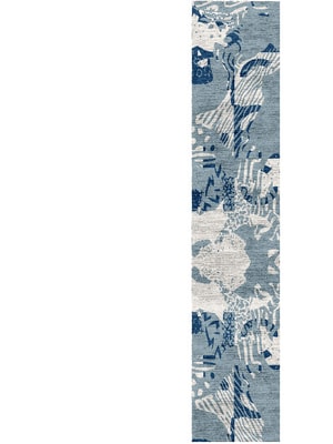 Lynx Runner Hand Knotted Bamboo Silk custom handmade rug