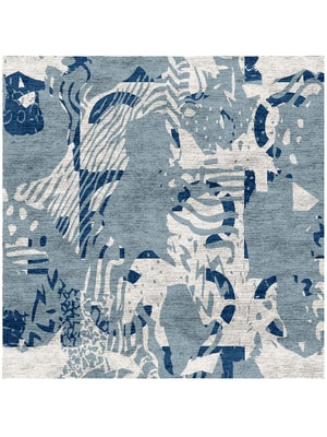Lynx Square Hand Knotted Bamboo Silk custom handmade rug