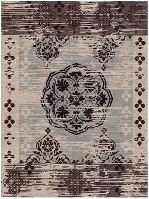 Macedoine Rectangle Hand Knotted Tibetan Wool custom handmade rug