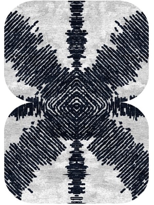 Magnetism Eight Hand Knotted Bamboo Silk custom handmade rug