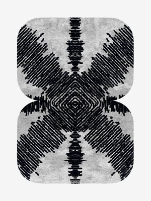 Magnetism Eight Hand Knotted Bamboo Silk custom handmade rug