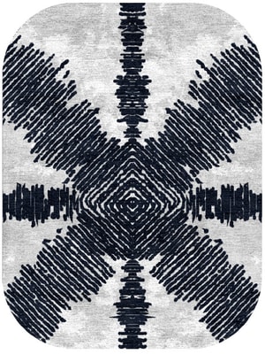 Magnetism Oblong Hand Knotted Bamboo Silk custom handmade rug