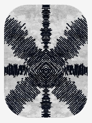 Magnetism Oblong Hand Knotted Bamboo Silk custom handmade rug
