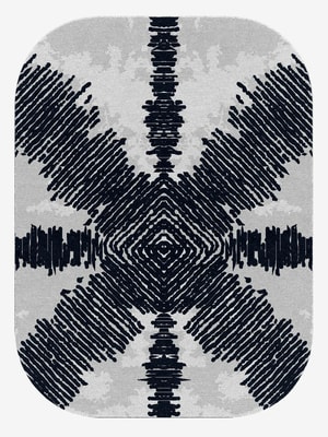 Magnetism Oblong Hand Knotted Tibetan Wool custom handmade rug