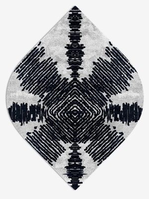 Magnetism Ogee Hand Knotted Bamboo Silk custom handmade rug