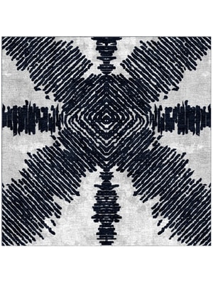Magnetism Square Hand Knotted Bamboo Silk custom handmade rug