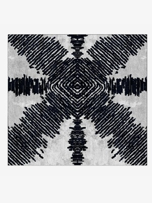 Magnetism Square Hand Knotted Bamboo Silk custom handmade rug