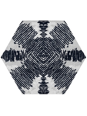 Magnetism Hexagon Hand Tufted Pure Wool custom handmade rug