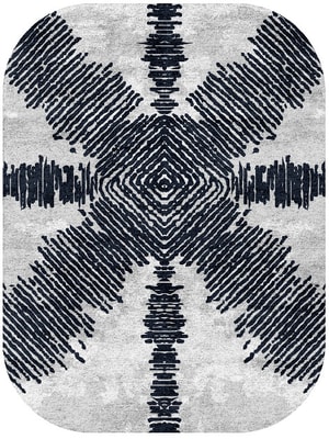 Magnetism Oblong Hand Tufted Bamboo Silk custom handmade rug