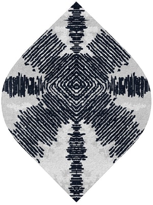 Magnetism Ogee Hand Tufted Pure Wool custom handmade rug