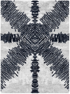 Magnetism Rectangle Hand Tufted Bamboo Silk custom handmade rug