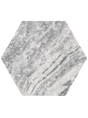 Mantle Hexagon Hand Knotted Bamboo Silk custom handmade rug