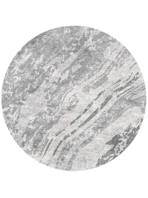 Mantle Round Hand Knotted Bamboo Silk custom handmade rug