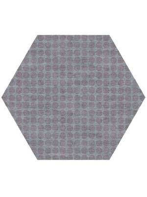Marbles Hexagon Hand Knotted Tibetan Wool custom handmade rug