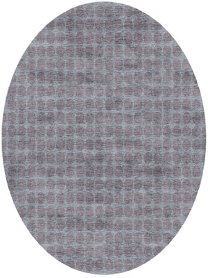 Marbles Oval Hand Knotted Bamboo Silk custom handmade rug