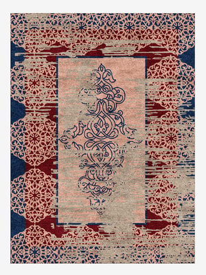 Markaz Rectangle Hand Knotted Bamboo Silk custom handmade rug