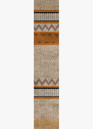 Marmalade Runner Flatweave Bamboo Silk custom handmade rug
