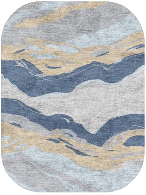 Marmoris Oblong Hand Knotted Bamboo Silk custom handmade rug