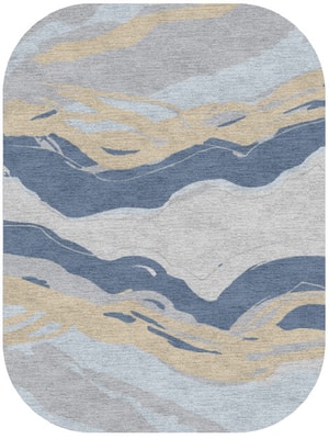 Marmoris Oblong Hand Knotted Tibetan Wool custom handmade rug