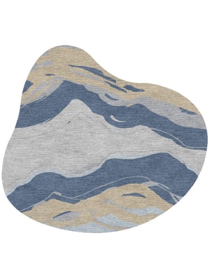 Marmoris Splash Hand Knotted Tibetan Wool custom handmade rug