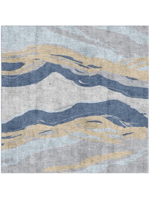 Marmoris Square Hand Knotted Bamboo Silk custom handmade rug