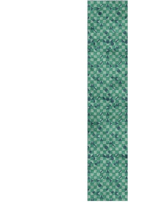 Maths Runner Hand Knotted Bamboo Silk custom handmade rug
