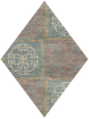 Matrice Diamond Hand Knotted Bamboo Silk custom handmade rug
