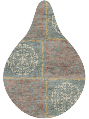 Matrice Drop Hand Knotted Bamboo Silk custom handmade rug