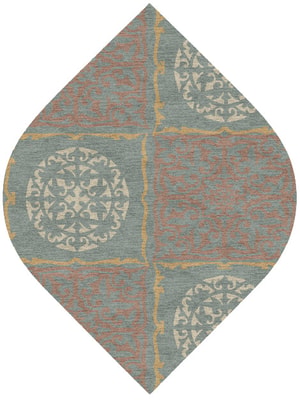 Matrice Ogee Hand Knotted Tibetan Wool custom handmade rug
