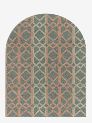 Meditrina Arch Hand Knotted Tibetan Wool custom handmade rug
