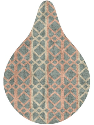 Meditrina Drop Hand Knotted Bamboo Silk custom handmade rug