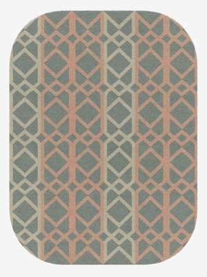 Meditrina Oblong Hand Knotted Tibetan Wool custom handmade rug