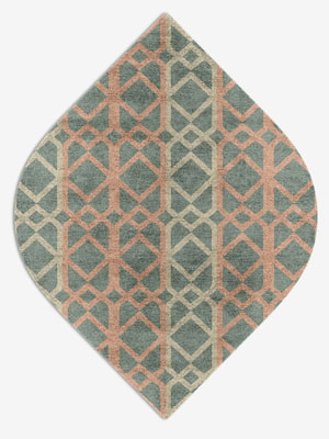 Meditrina Ogee Hand Knotted Bamboo Silk custom handmade rug