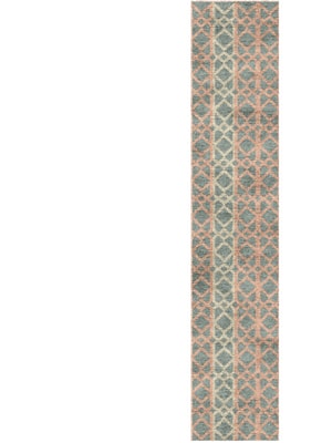 Meditrina Runner Hand Knotted Bamboo Silk custom handmade rug