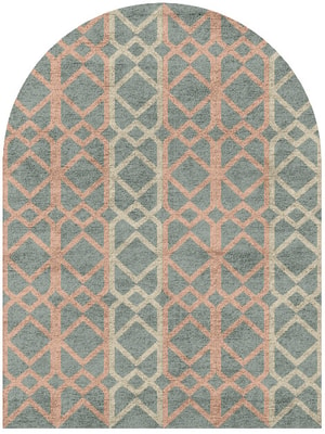 Meditrina Arch Hand Tufted Bamboo Silk custom handmade rug
