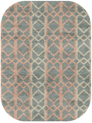 Meditrina Oblong Hand Tufted Bamboo Silk custom handmade rug