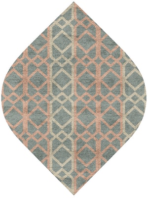 Meditrina Ogee Hand Tufted Bamboo Silk custom handmade rug