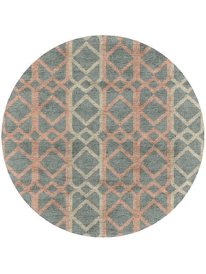 Meditrina Round Hand Tufted Bamboo Silk custom handmade rug