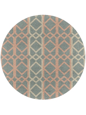 Meditrina Round Hand Tufted Pure Wool custom handmade rug