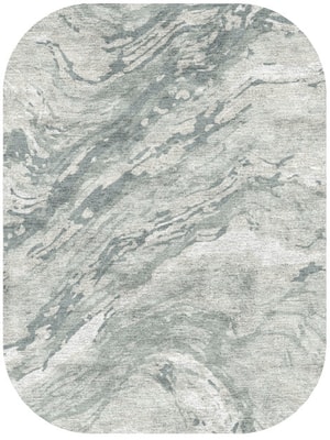 Metamorphic Oblong Hand Knotted Bamboo Silk custom handmade rug