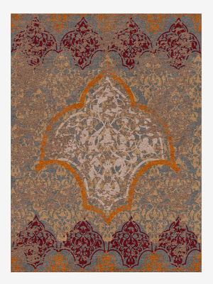 Mignon Rectangle Hand Knotted Tibetan Wool custom handmade rug