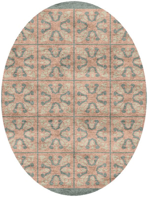 Minaret Oval Hand Knotted Bamboo Silk custom handmade rug