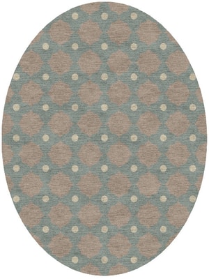 Montage Oval Hand Knotted Tibetan Wool custom handmade rug