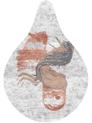 Mottle Drop Hand Knotted Bamboo Silk custom handmade rug