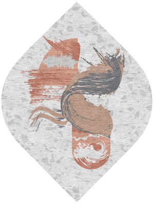 Mottle Ogee Hand Knotted Tibetan Wool custom handmade rug