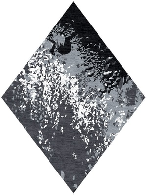 Night Dew Diamond Hand Knotted Tibetan Wool custom handmade rug