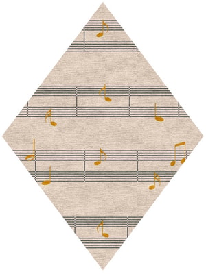 Notes Diamond Hand Knotted Tibetan Wool custom handmade rug