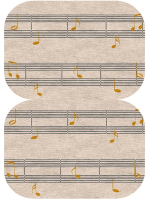 Notes Eight Hand Knotted Tibetan Wool custom handmade rug