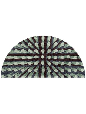 Nucleus Halfmoon Hand Knotted Bamboo Silk custom handmade rug