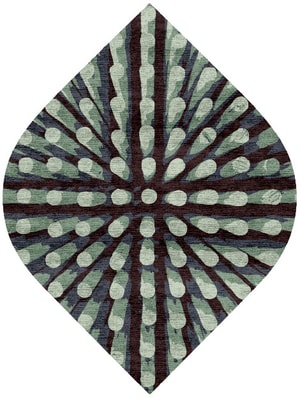 Nucleus Ogee Hand Knotted Bamboo Silk custom handmade rug